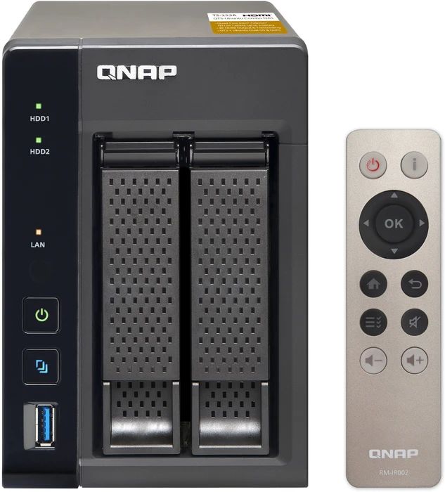 QNAP Turbo Station TS-253A-4G, 4GB RAM, 2x RJ-45 1000Base-T, 4x USB-A 3.0