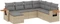 vidaXL Polyrattan Gartensofa mit Kissen Vorschaubild
