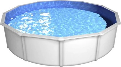 Steinbach Nuovo de Luxe II Stahlwandpool Set rund 460x120cm blau