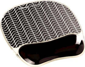 Fellowes Photo Gel Handgelenkauflage mit Mauspad, Zick-Zack