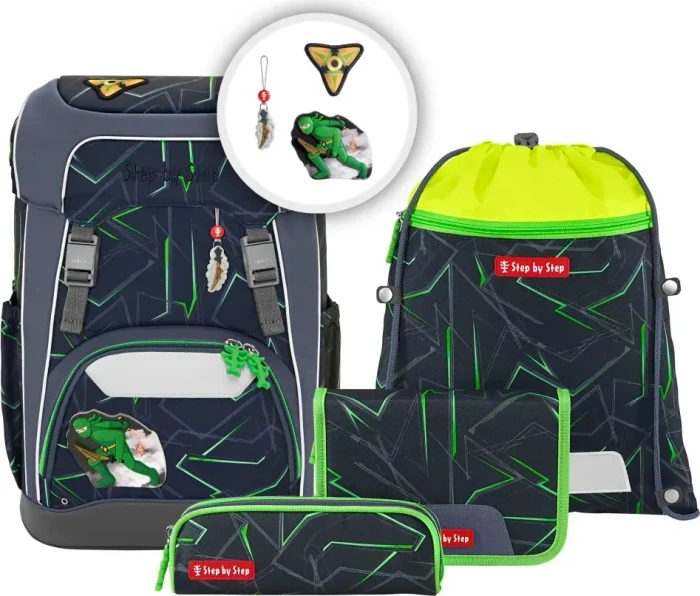 Step by Step Giant Ninja Kimo Schulrucksack-Set, 5-tlg.