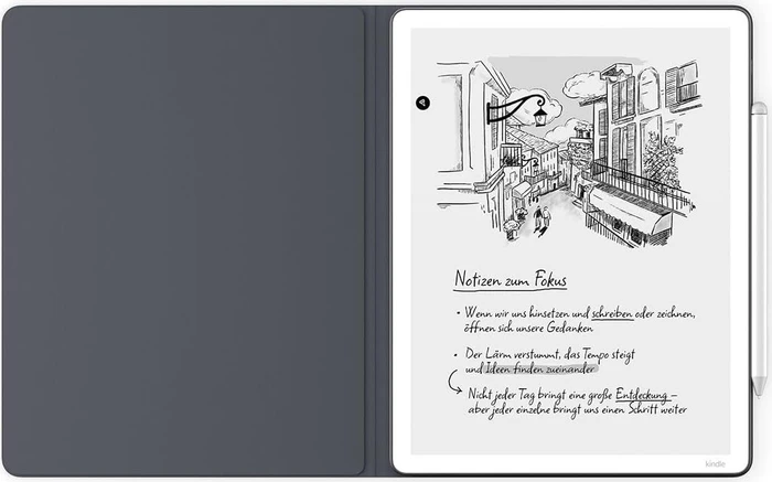 Amazon Schutzhülle für Kindle Scribe, Leder, graphit