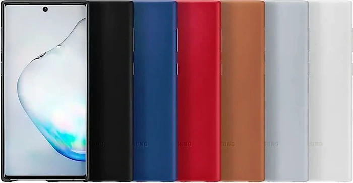Samsung Leather Cover für Galaxy Note 10 rot