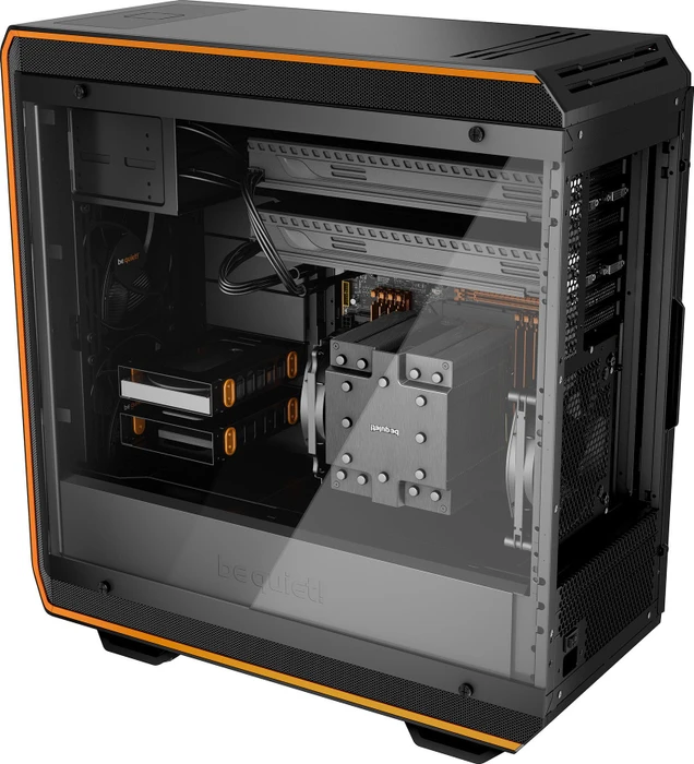 be quiet! Dark Base Pro 900 Rev. 2, orange, Glasfenster, schallgedämmt