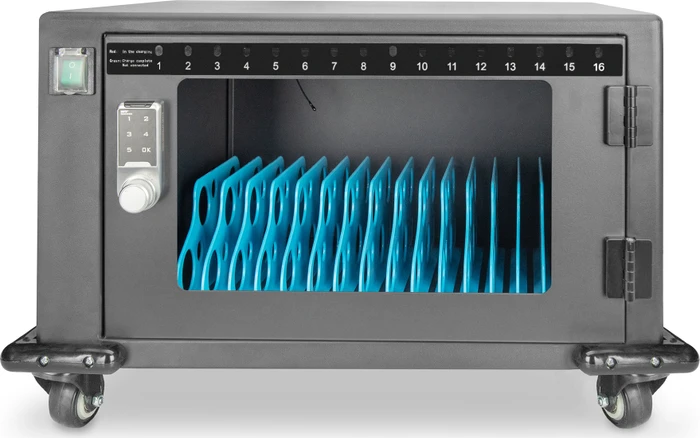 Digitus Mobiler Ladeschrank, für Tablets, 16 Geräte bis 13", versperrbar