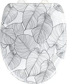 Wenko Samoa WC-Sitz mit Absenkautomatik weiß, grau