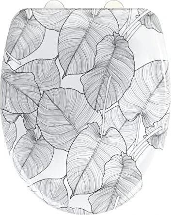 Wenko Samoa WC-Sitz mit Absenkautomatik weiß, grau