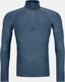 Ortovox 230 Competition Zip Neck Funktionsshirt langarm petrol blue (Herren)