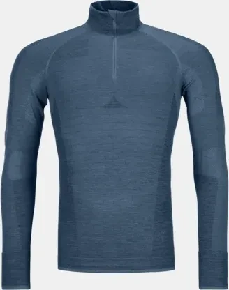 Ortovox 230 Competition Zip Neck Funktionsshirt langarm petrol blue (Herren)
