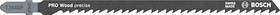 Bosch Professional T344DP HCS Precision for Wood Stichsägeblatt 6TPI, 152mm, 25 Stück