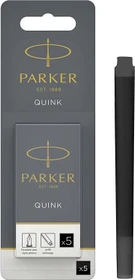 Parker Quink Großraum-Tintenpatrone schwarz, 5er-Pack, Blister