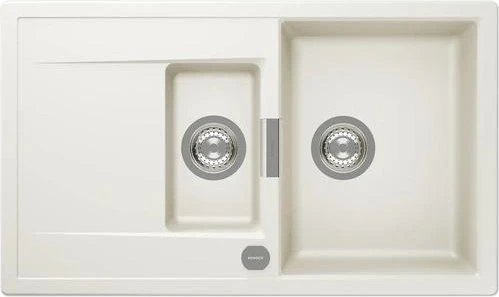 Schock Mono D-150 Unterbau Becken reversibel magnolia inkl. Schneidebrett