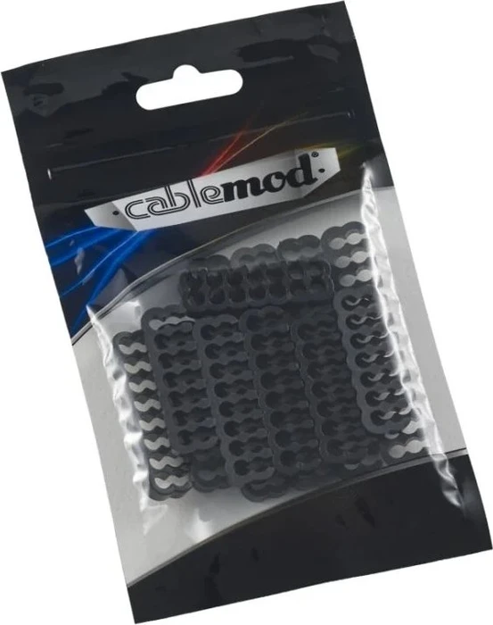 CableMod PRO Bridged Cable Comb Kit Kabelkamm Set, schwarz, 12er-Pack (CM-COM-BKIT-PBPK-R) – Bild 3 von 3