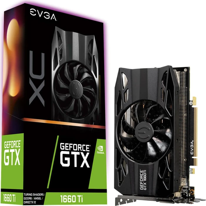 EVGA GeForce GTX 1660 Ti XC Black Gaming, 6GB GDDR6, DVI, HDMI, DP