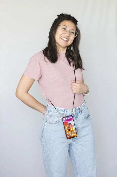Hama Cross-Body-Cover mit Umhängekordel für Apple iPhone 7/8/SE 2020 transparent