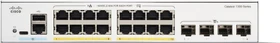 Cisco Catalyst 1300 Rackmount Gigabit Managed Switch, 16x RJ-45, 4x SFP+, 120W PoE+ (C1300-16P-4X)