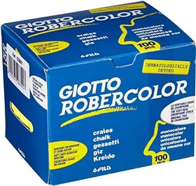 Fila Giotto Robercolor Tafelkreide Rund, gelb, 100er-Pack