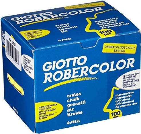 Fila Giotto Robercolor Tafelkreide Rund, gelb, 100er-Pack