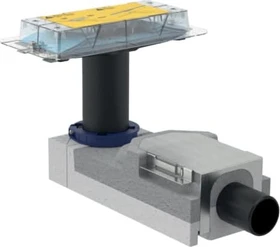 Geberit Rohbauset für CleanLine Duschrinnen, für Estrichhöhe am Einlauf 90-220mm