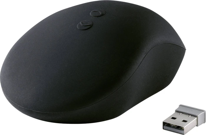 Renkforce Hygiene-Funkmaus schwarz, antimikrobiell, IP53 spritzwassergeschützt, USB