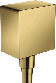 Hansgrohe Axor ShowerSolutions Wandanschluss eckig polished goldoptik