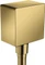 Hansgrohe Axor ShowerSolutions Wandanschluss eckig polished goldoptik Vorschaubild