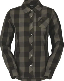 Scott Trail Flow Check Trikot langarm fir green/black (Damen)