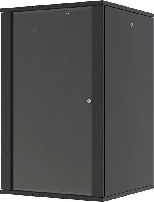 Lanview 19" Wandgehäuse 20HE, Flatpack, Glastür, IP20, RAL 9005, 450mm tief