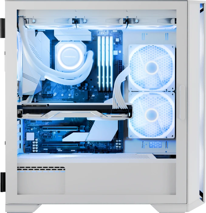 Modecom Horizon ARGB Flow White, Glasfenster