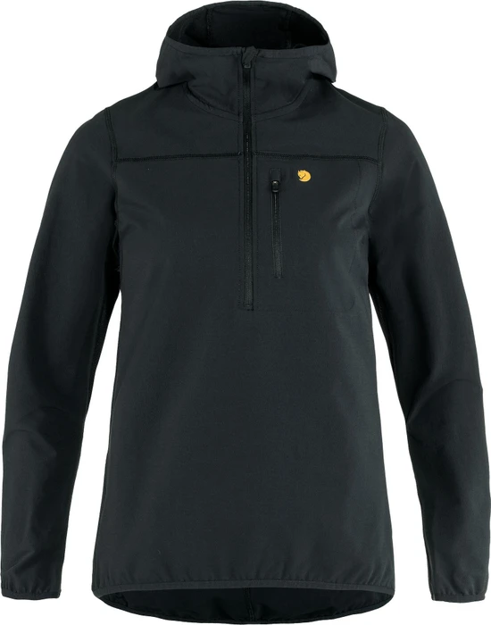 Fjällräven Bergtagen Stretch Half Zip Anorak schwarz (Damen)