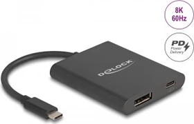 DeLOCK USB-C zu DisplayPort-Adapter 8K mit PD 60W (64202)