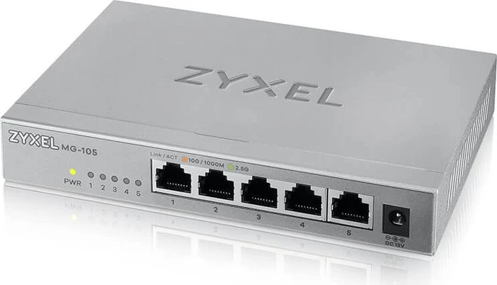 Zyxel MG-105 Desktop 2.5G Switch, 5x RJ-45