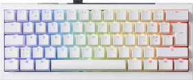 Ducky One X Mini Wireless, weiß, LEDs RGB, Inductive Analog Switch, USB/Bluetooth, ND