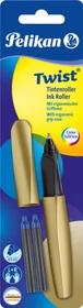 Pelikan Twist Tintenroller (Mine) pure gold, Rechts- und Linkshänder, Blister