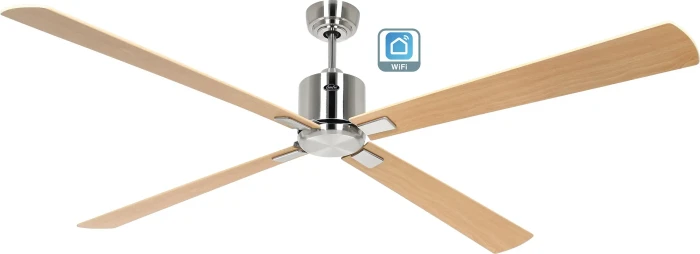 CasaFan Eco Neo III 180 BN-AH/BU WiFi Deckenventilator ahorn/buche/chrom gebürstet