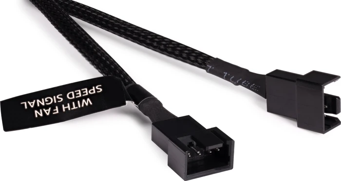 Alphacool 4-Pin auf 3x 4-Pin Verteiler, sleeved, 60cm, schwarz