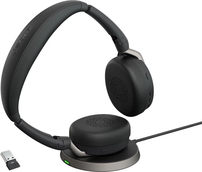 Jabra Evolve2 65 Flex USB-A MS inkl. Wireless Charging Pad