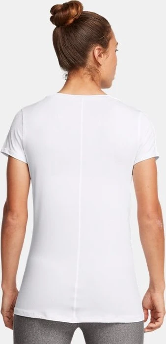 Under Armour HeatGear Armour Funktionsshirt kurzarm weiß/schwarz (Damen)