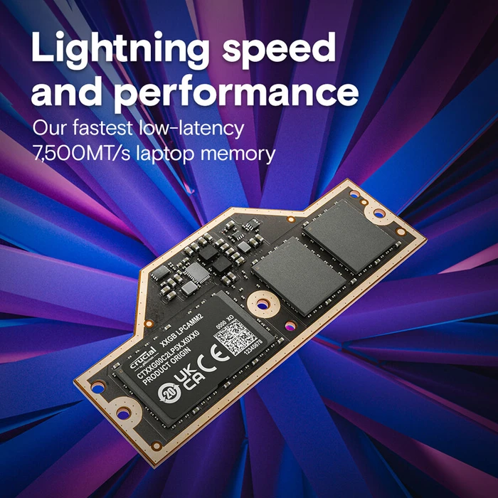 Crucial LPCAMM2 64GB, LPDDR5X-7500