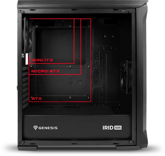 Genesis Irid 505, Glasfenster