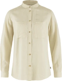 Fjällräven Övik Hemp Hemd langarm chalk white (Damen)