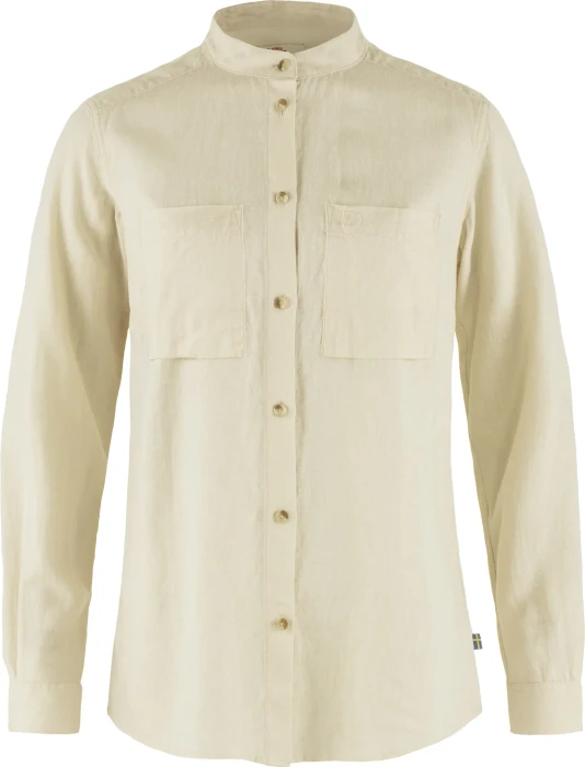 Fjällräven Övik Hemp Hemd langarm chalk white (Damen)