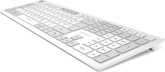 Sharkoon OfficePal K30W Wireless Keyboard, weiß, USB, DE
