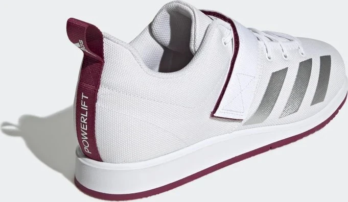 adidas Powerlift 4 cloud white/silver metallic/legacy burgundy (Herren)