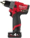 Milwaukee M12 FDD-402X Fuel Akku-Bohrschrauber inkl. Koffer + 2 Akkus 4.0Ah