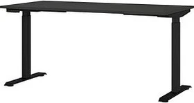 Germania 7908-547 elektrisch höhenverstellbarer Schreibtisch 160x80cm schwarz/schwarz