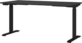 Germania 7908-547 elektrisch höhenverstellbarer Schreibtisch 160x80cm schwarz/schwarz