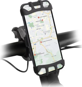 SBS Mobile 360° Rotatable Mobile Phone Holder for Bicycles/Scooters schwarz