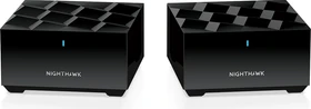 Netgear Nighthawk Mesh Wi-Fi 6 System MK62, AX1800, Router und Repeater Set, 2er-Bundle (MK62-100PES / MK62-100UKS)