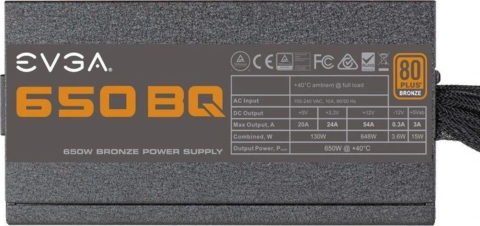 EVGA BQ 650 650W, ATX 2.3